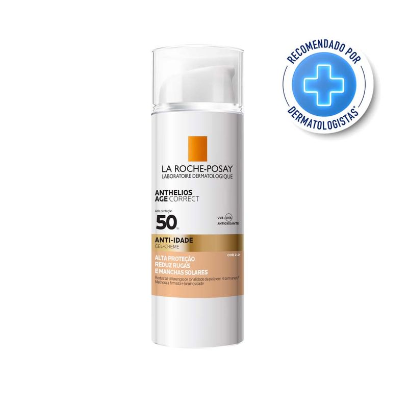 Protetor Solar Facial com Cor La Roche-Posay - Anthelios Age Correct Fps50 2.0