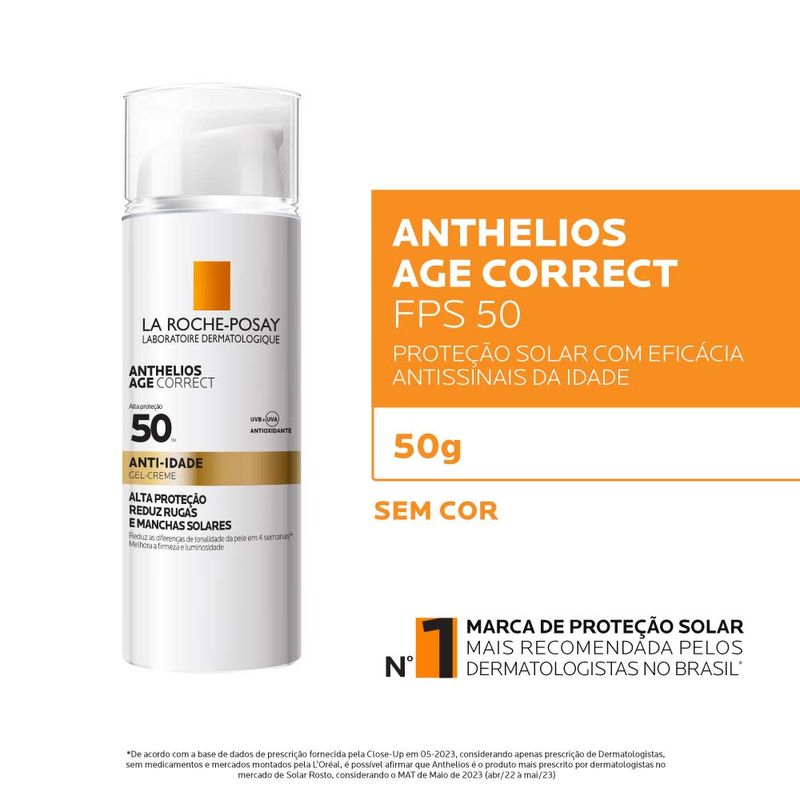 Protetor Solar Facial La Roche-Posay - Anthelios Age Correct Fps50 50g